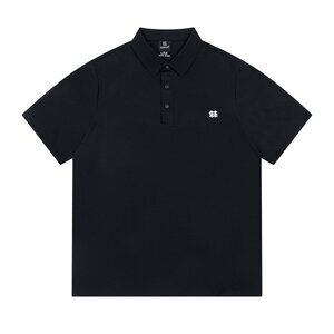 Kolon Sport Black Lapel Polo Shirt